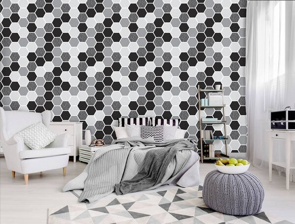 Fototapet - Hexagon mozaic (254x184 cm)
