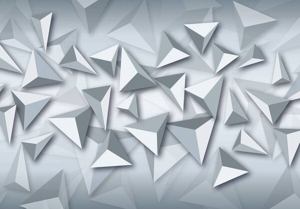 Fototapet - Triunghi 3D (254x184 cm)