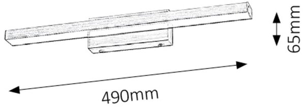 Rabalux John lampă de perete 1x12 W maro 5721