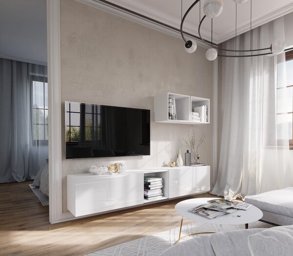 Mobilier living Berny 22 (alb + alb lucios). 1036084