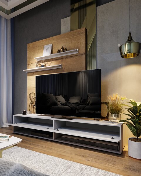 Mobilier living Berny 33 (alb + alb lucios). 1036092