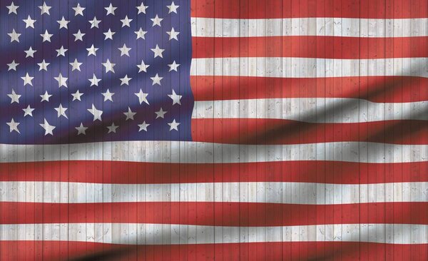 Fototapet - Steagul american (152,5x104 cm)