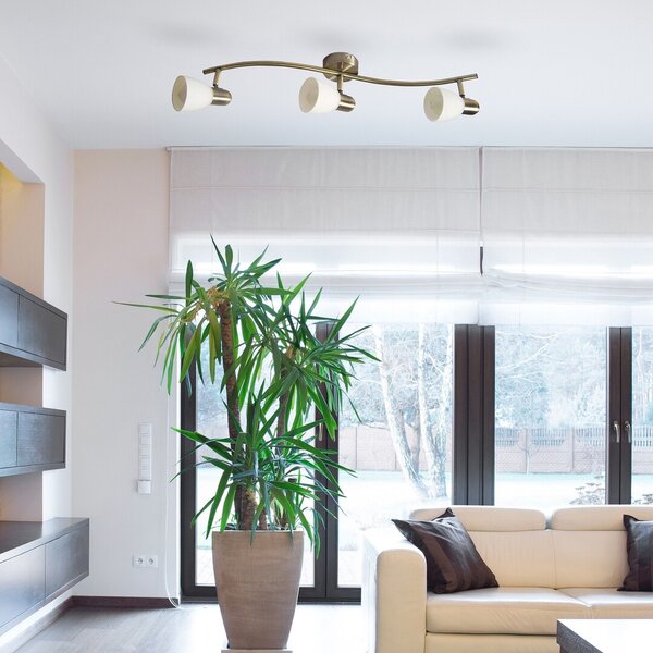Rabalux Soma lampă de tavan 3x40 W alb-maro 6308