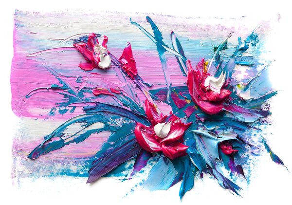 Fototapet - Flori de ulei (152,5x104 cm)