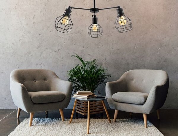 Lampă suspendată de tavan metalica Loft APP734-3C