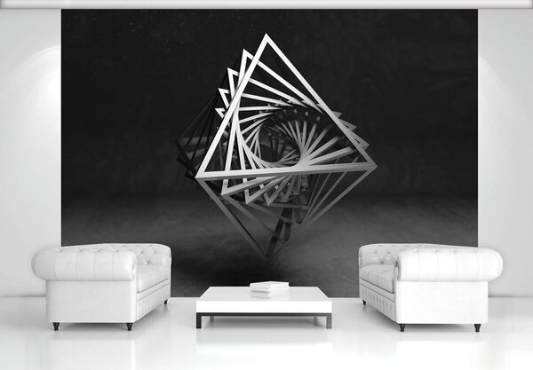 Fototapet - 3D geometrie (152,5x104 cm)