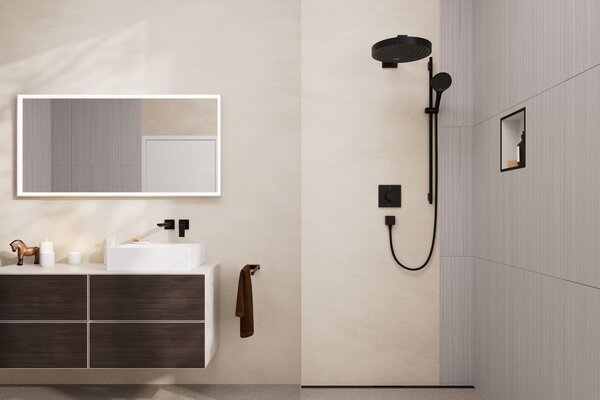 Hansgrohe Rainfinity set de duș perete negru 28744670