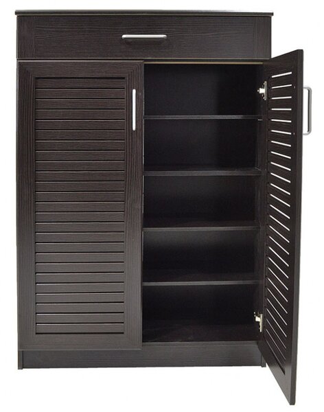 Dulap Pantofi Model Lilith, Wenge, 80x37x123 cm