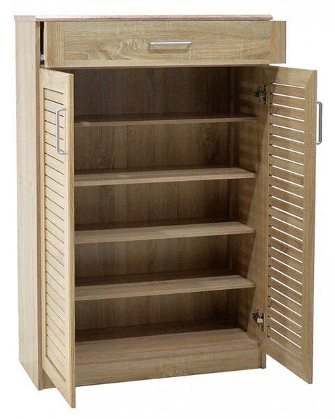 Dulap Pantofi Model Lilith, Stejar sonoma, 80x37x123 cm