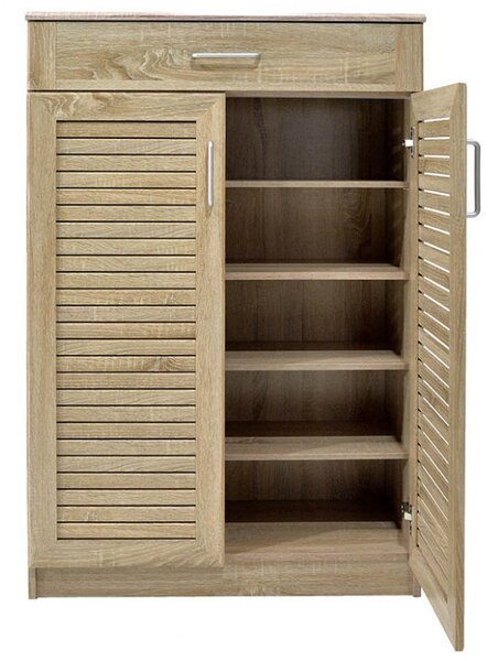 Dulap Pantofi Model Lilith, Stejar sonoma, 80x37x123 cm