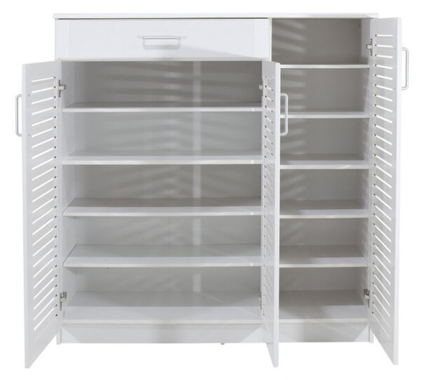 Dulap Pantofi Model Lilith, Alb, 120x37x123 cm