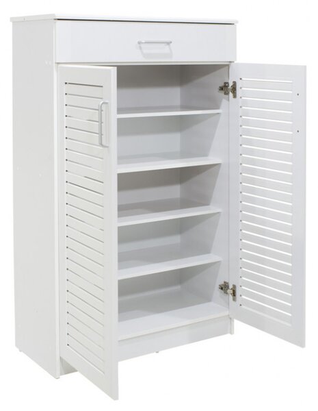 Dulap Pantofi Model Lilith, Alb, 80x37x123 cm