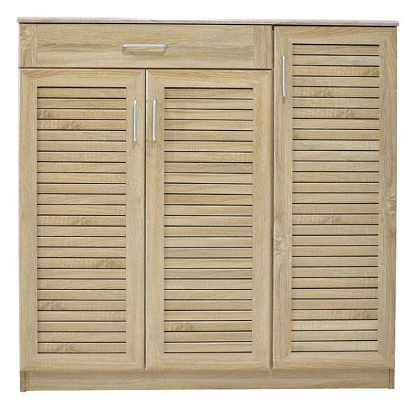 Dulap Pantofi Model Lilith, Stejar, 120x37x123 cm