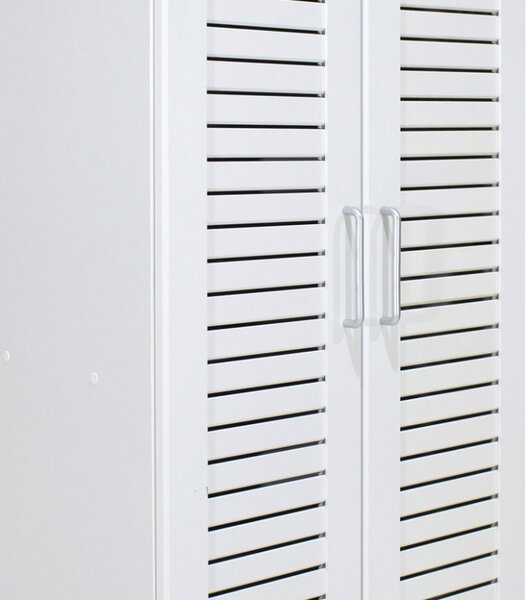 Dulap Pantofi Sante 21 Perechi Alb 60x37x183 cm