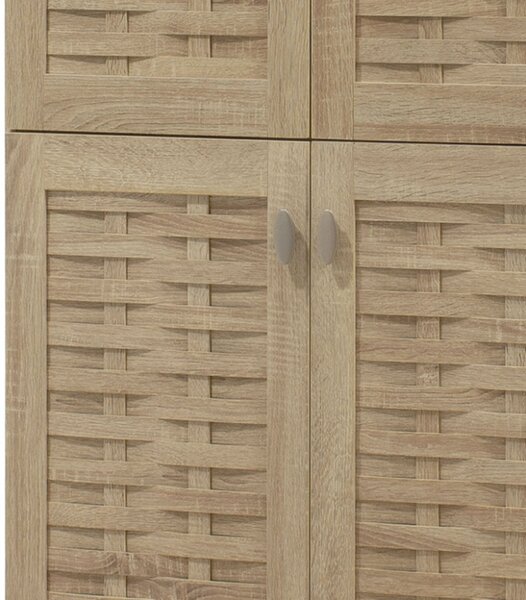 Dulap Pantofi Model Zion, Stejar sonoma, 78x40x170.5 cm