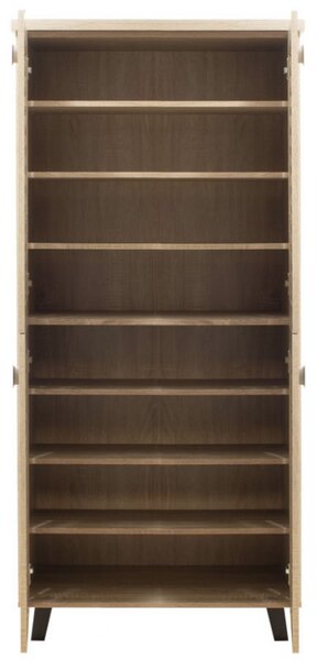 Dulap Pantofi Model Zion, Stejar sonoma, 78x40x170.5 cm