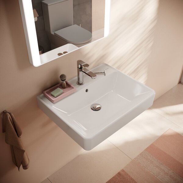 Hansgrohe Xanuia Q lavoar 60x48 cm dreptunghiular clasică alb luciu 60133450