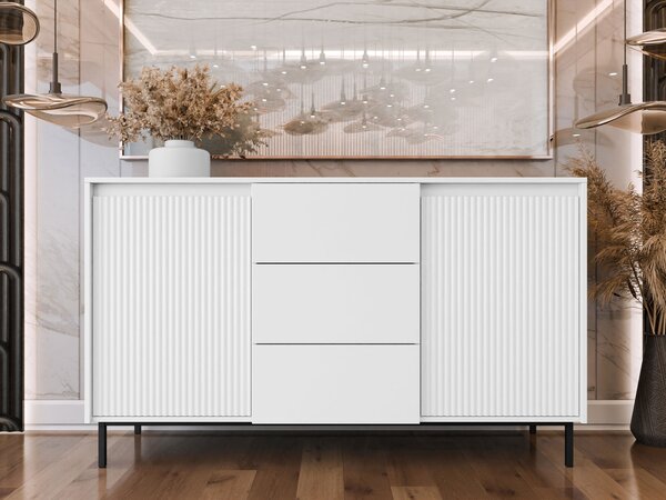 Comodă Somkera 2D3SZ (Alb + Negru) . 1103678