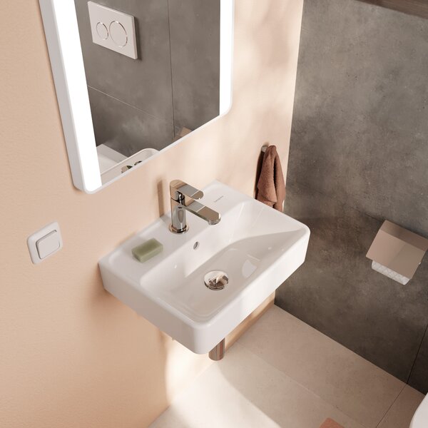 Hansgrohe Xanuia Q lavoar 45x34 cm dreptunghiular clasică alb luciu 60130450