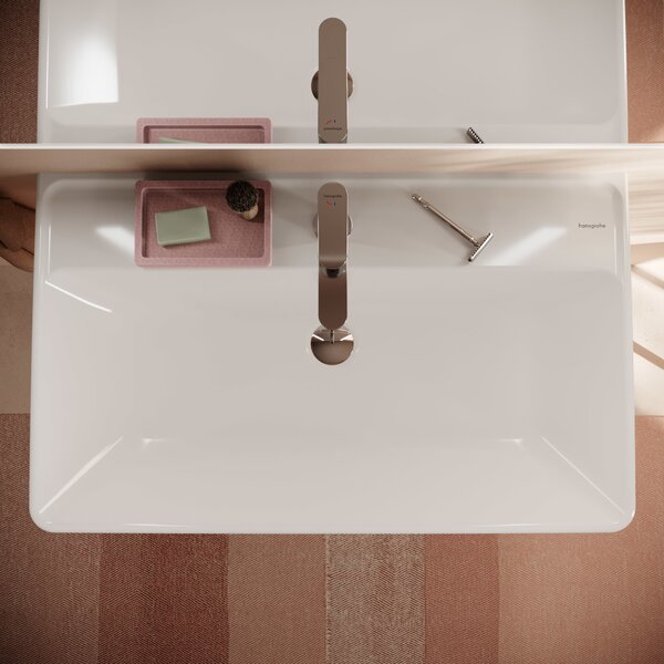 Hansgrohe Xanuia Q lavoar 80x48 cm dreptunghiular clasică alb luciu 60225450