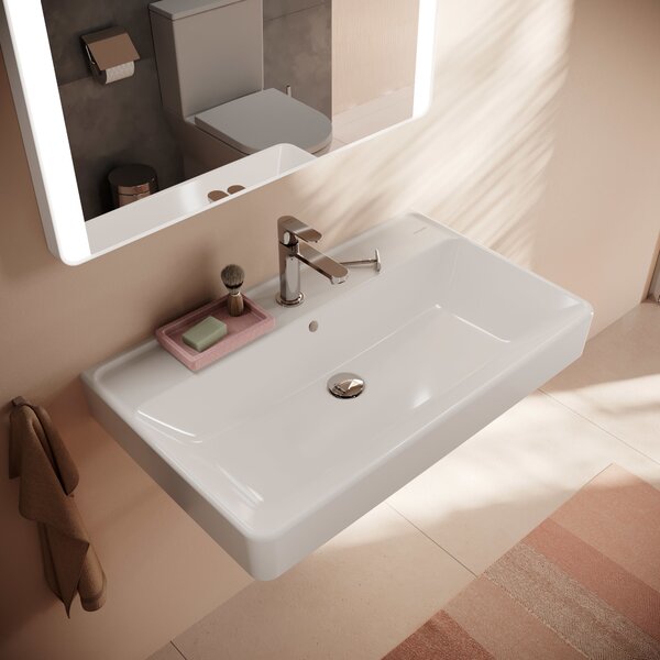 Hansgrohe Xanuia Q lavoar 80x48 cm dreptunghiular clasică alb luciu 60225450