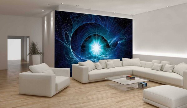 Fototapet - Supernova albastră abstractă (152,5x104 cm)