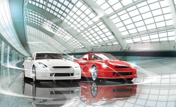 Fototapet - Autosalon luxos (152,5x104 cm)