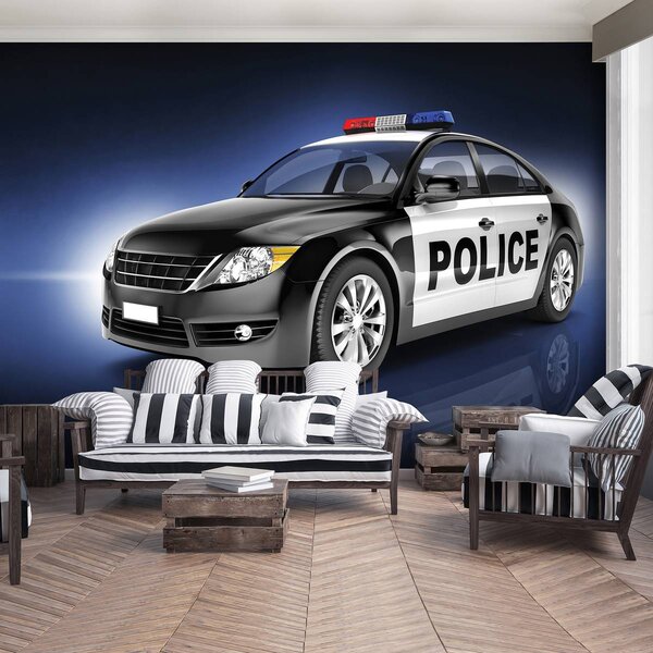 Fototapet - Mașina de poliție (152,5x104 cm)