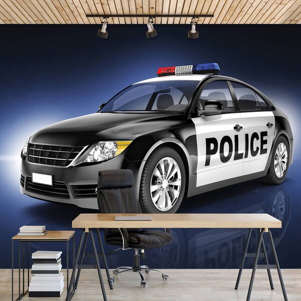 Fototapet - Mașina de poliție (152,5x104 cm)