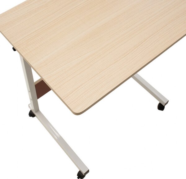 Birou ajustabil Pako World, model Piper, 60x69-90x40 cm, Stejar/Alb