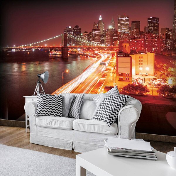 Fototapet - New York Brooklyn Bridge City (152,5x104 cm)