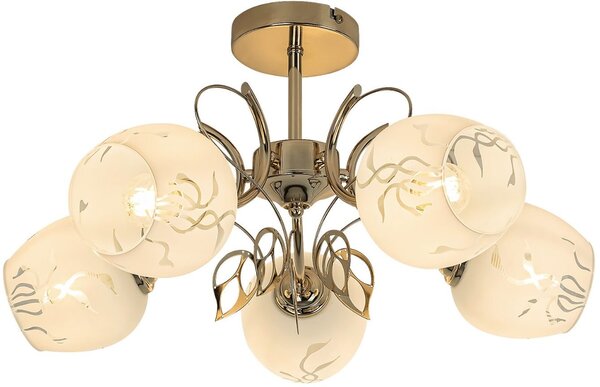 Rabalux Fauna lampă de tavan 5x40 W auriu 5099