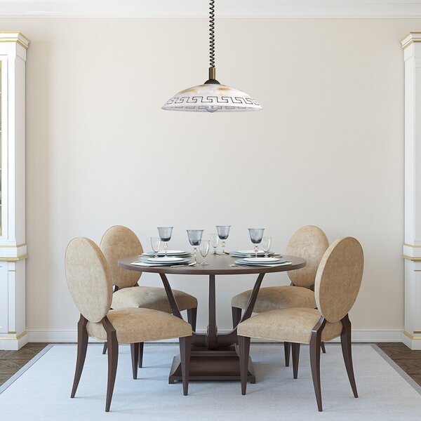 Rabalux Etrusco lampă suspendată 1x60 W alb-maro 7640
