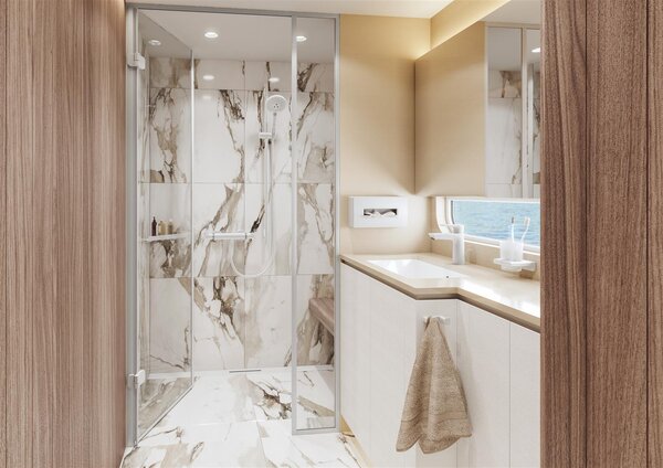 Hansgrohe Ecostat baterie de duș perete cu termostat alb 13116700