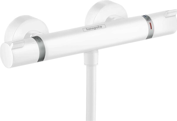 Hansgrohe Ecostat baterie de duș perete cu termostat alb 13116700