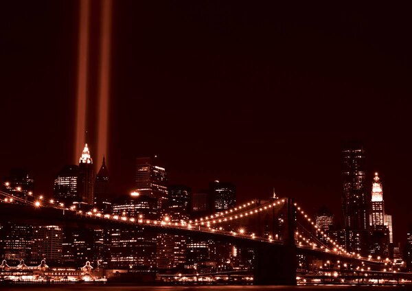 Fototapet - New York Brooklyn Bridge City (254x184 cm)