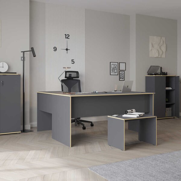Birou Adore L Rio Office, Interschimbabil, Masa de colt, 160 x 75 x 144 cm