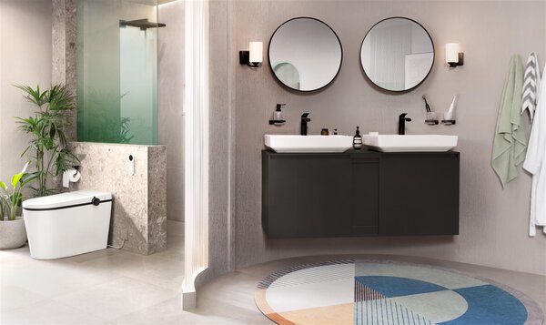 Hansgrohe Vivenis baterie lavoar stativ negru 75023670