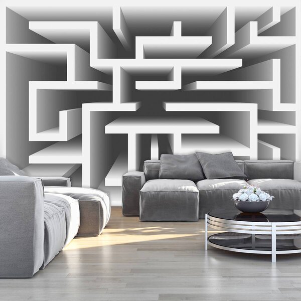 Fototapet - 3D labirint (254x184 cm)