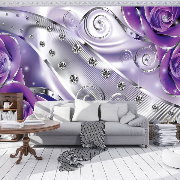 Fototapet - Abstracție violetă (152,5x104 cm)