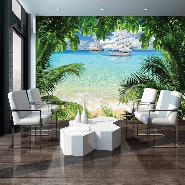 Fototapet - Corabie pe ocean (152,5x104 cm)