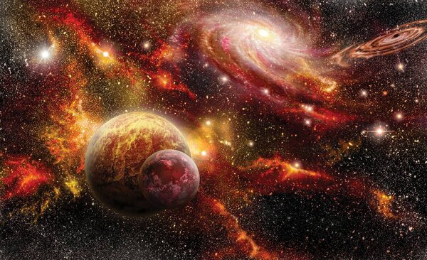 Fototapet - Cosmos colorat (254x184 cm)