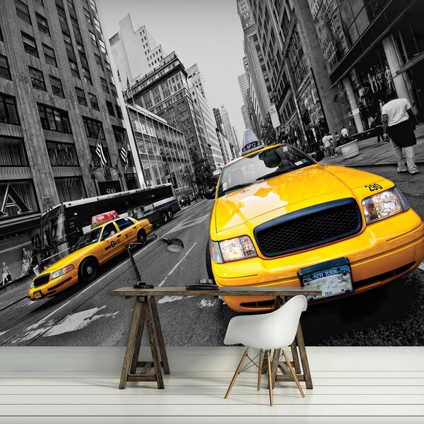 Fototapet - Taxiu galben (152,5x104 cm)