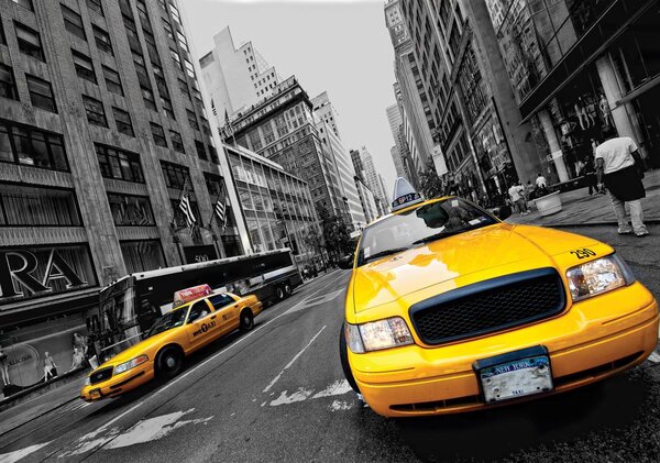 Fototapet - Taxiu galben (152,5x104 cm)