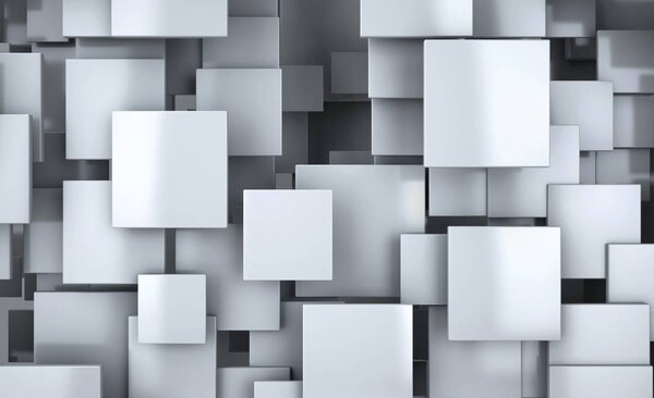 Fototapet - Pătrate 3D (152,5x104 cm)