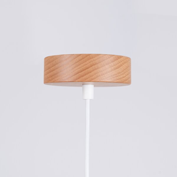 Sollux Lighting Marion lampă suspendată 1x15 W alb-lemn SL.1350