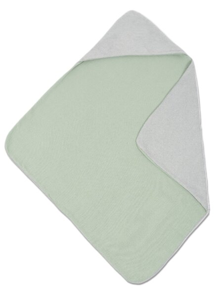Prosop copii reversibil din muselina si frotir 80x80 cm Kidizi mint, delicat si absorbant
