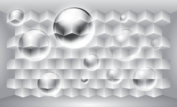 Fototapet - Mingi 3D (254x184 cm)