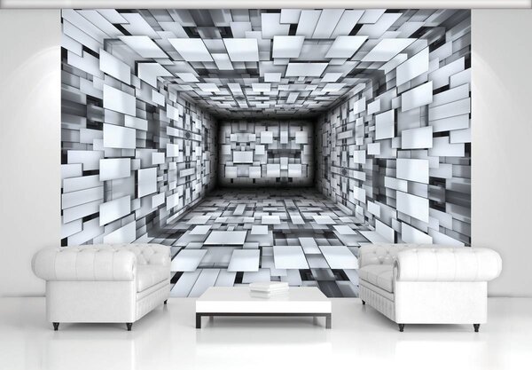 Fototapet - Coridor 3D (254x184 cm)