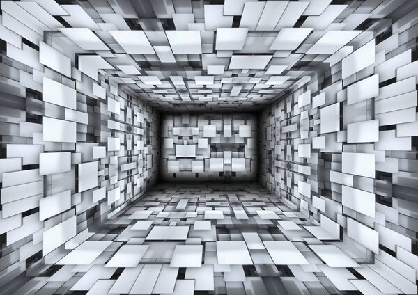 Fototapet - Coridor 3D (254x184 cm)
